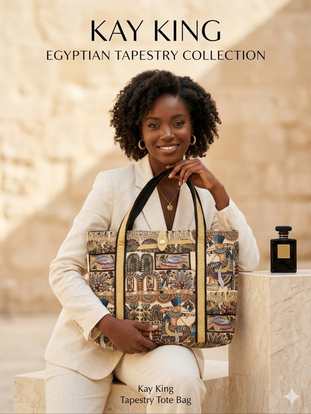 Kay King Egyptian Tapestry Tote Bag